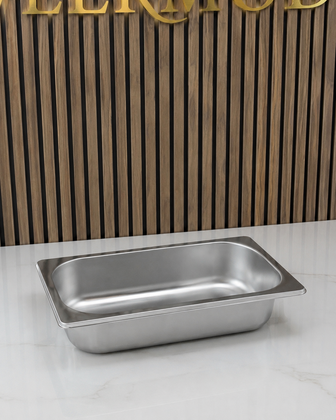Veermode 1/3 Stainless Steel Buffet Pan