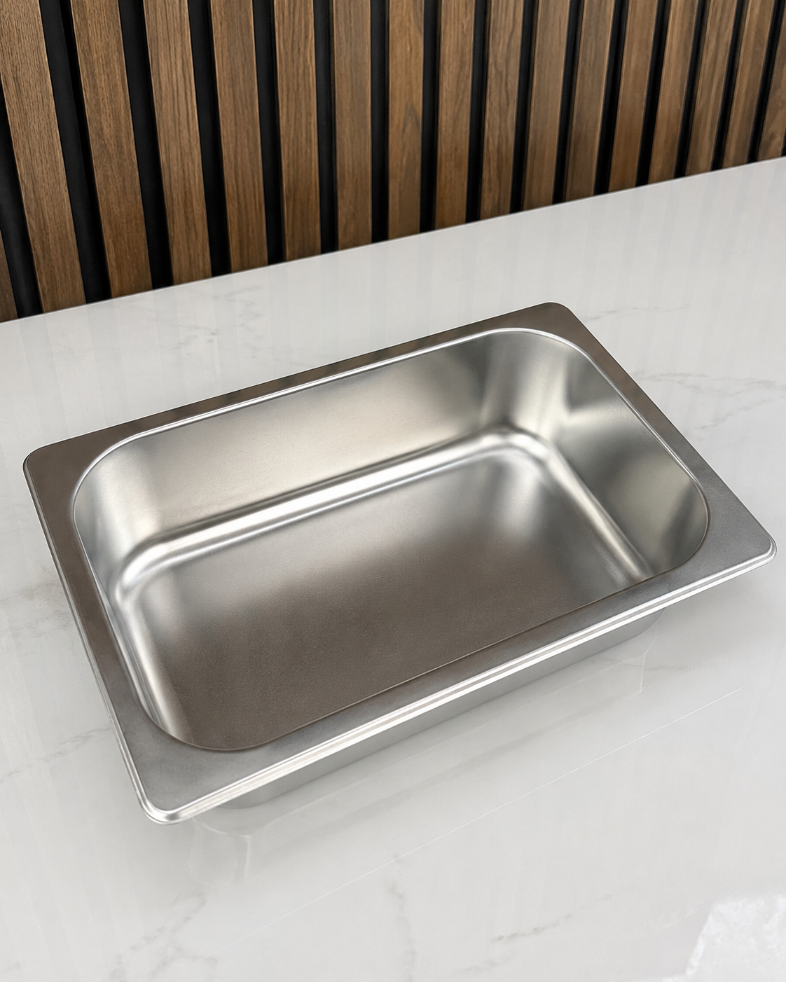 Veermode 1/3 Stainless Steel Buffet Pan