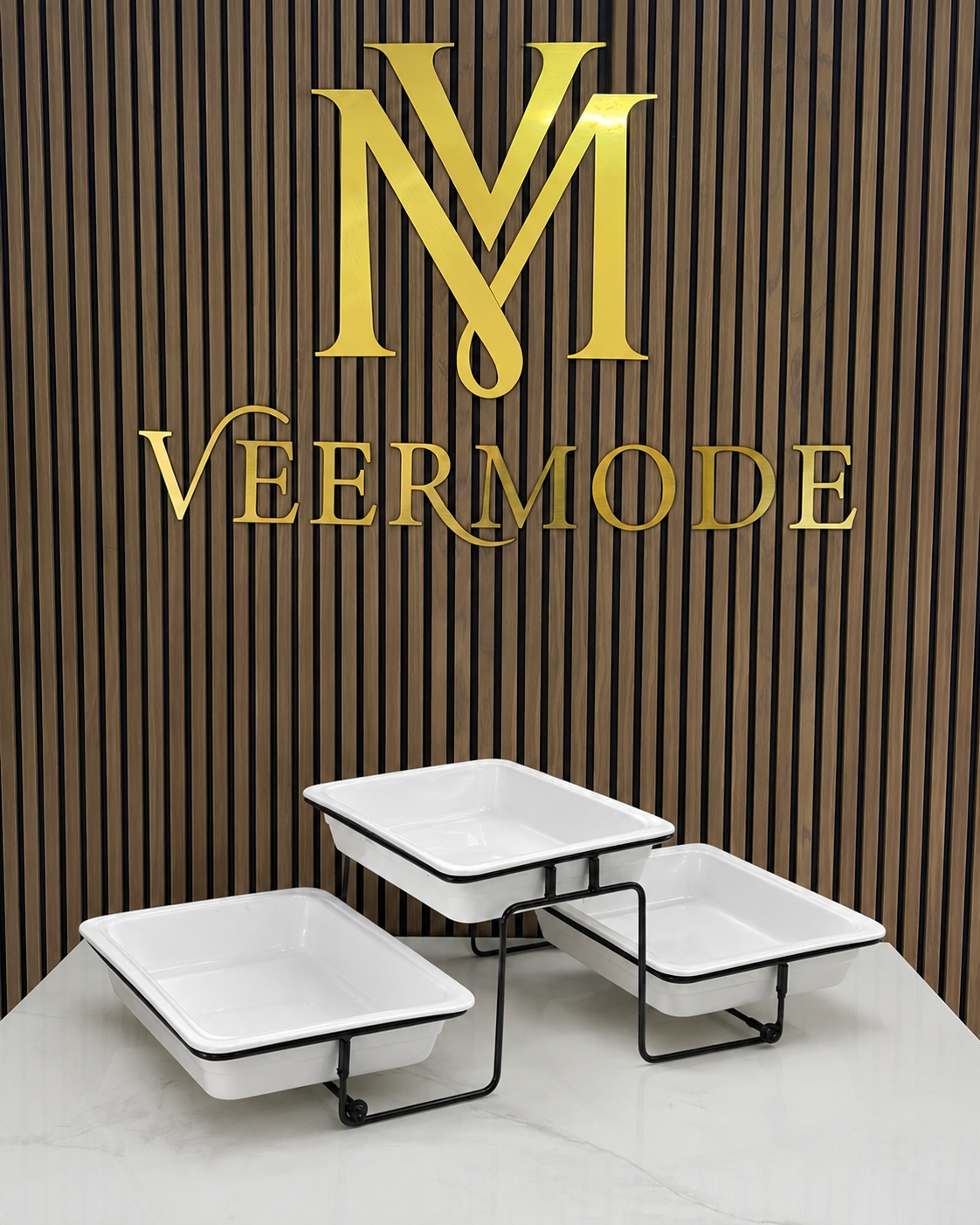 Veermode 3-Tier Buffet Display Rack