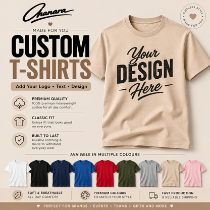 Premium Classic Personalised T-Shirt – 220gsm