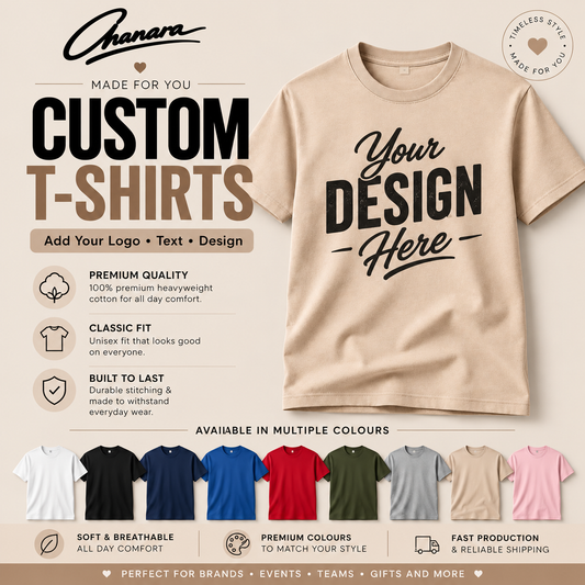 Premium Classic Personalised T-Shirt – 220gsm