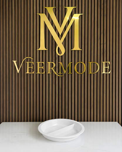 Veermode Ceramic Divided Buffet Bowl