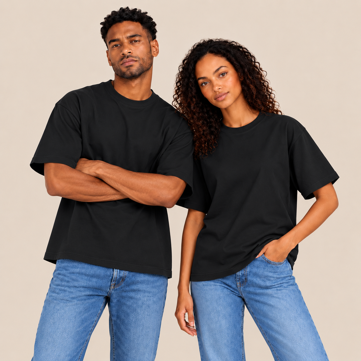 Premium Luxe Personalised Boxy T-Shirt – 280gsm
