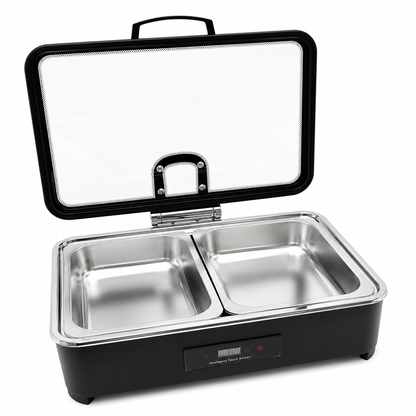 Veermode Black Rectangle Buffet Warmer