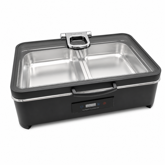 Veermode Black Rectangle Buffet Warmer