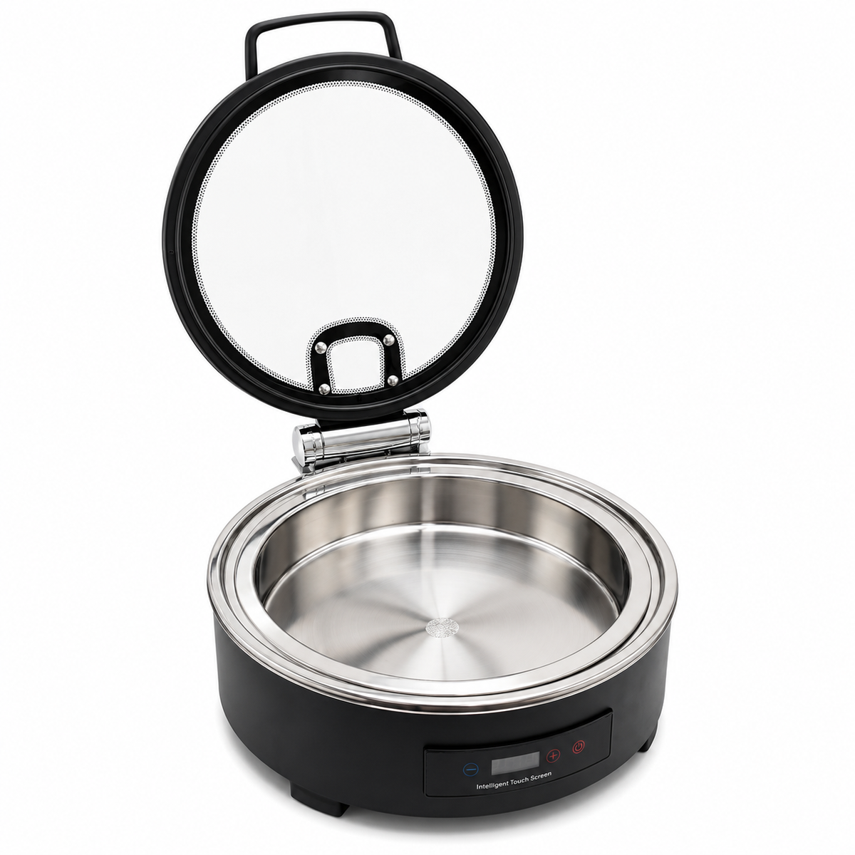 Veermode Black Round Buffet Warmer