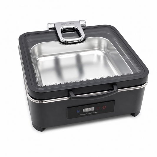 Veermode Black Square Buffet Warmer