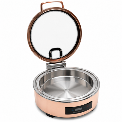 Veermode Rose Gold Round Buffet Warmer