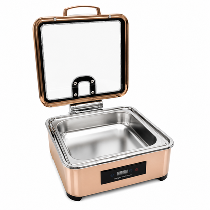 Veermode Rose Gold Square Buffet Warmer