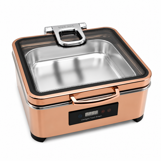 Veermode Rose Gold Square Buffet Warmer