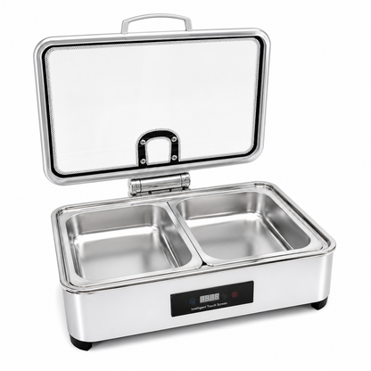 Veermode Silver Rectangle Buffet Warmer