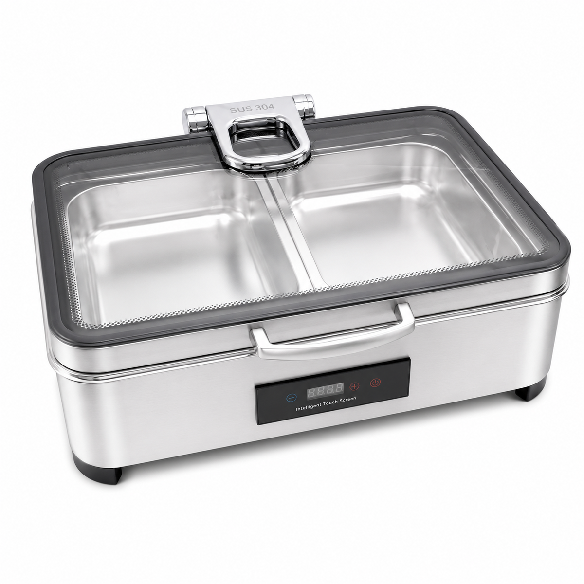 Veermode Silver Rectangle Buffet Warmer