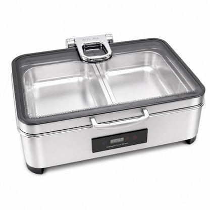 Veermode Silver Rectangle Buffet Warmer