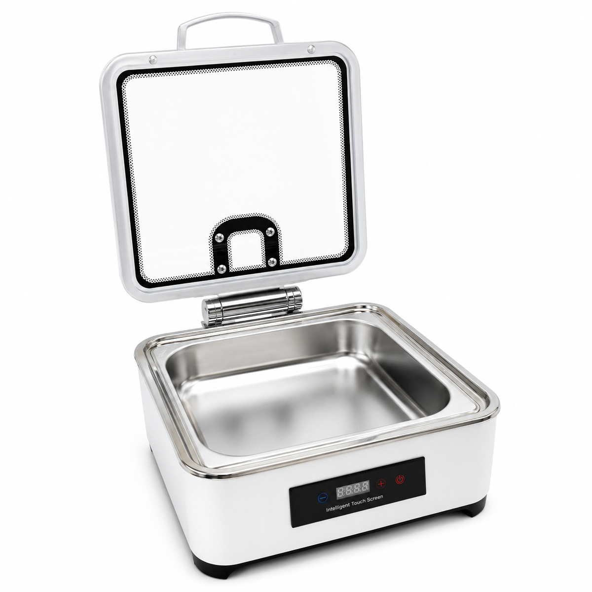 Veermode White Square Buffet Warmer