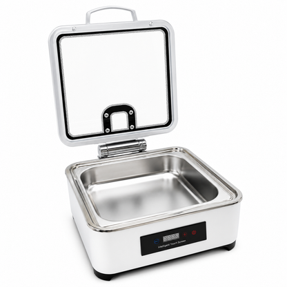 Veermode White Square Buffet Warmer