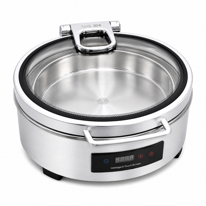 Veermode Silver Round Buffet Warmer